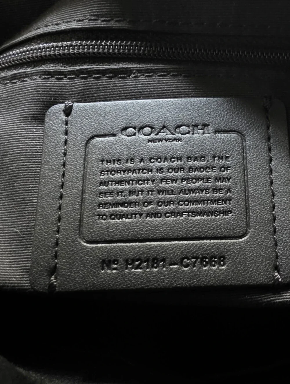Coach Black Tote with Pink Star Motif